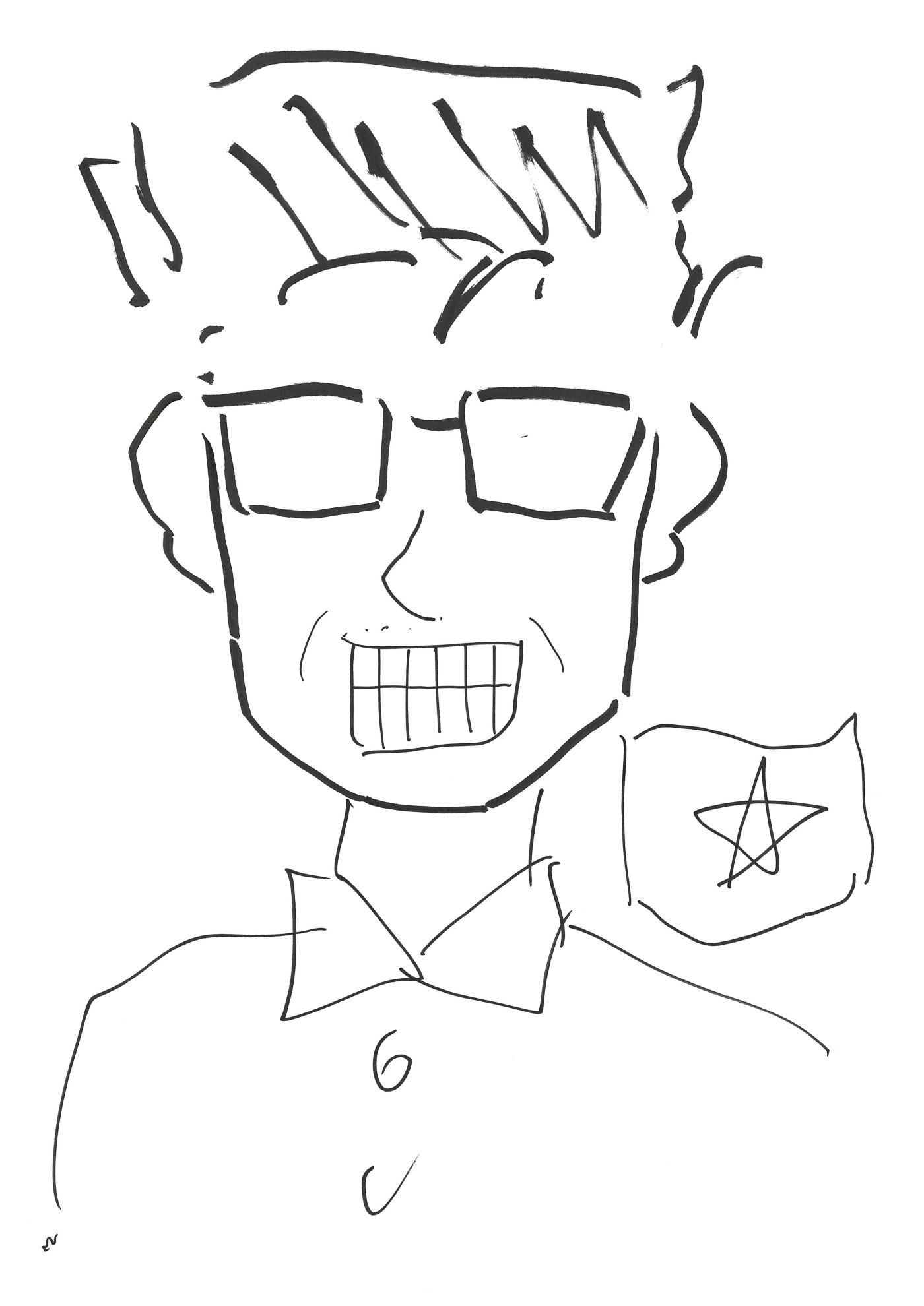 Tさんの似顔絵